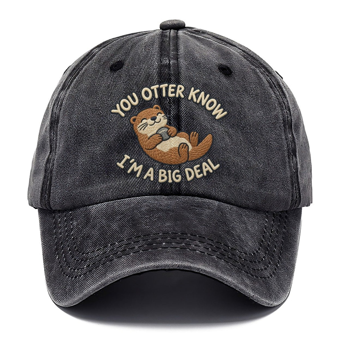 Otter Animal Puns Classic Cap – Graphite