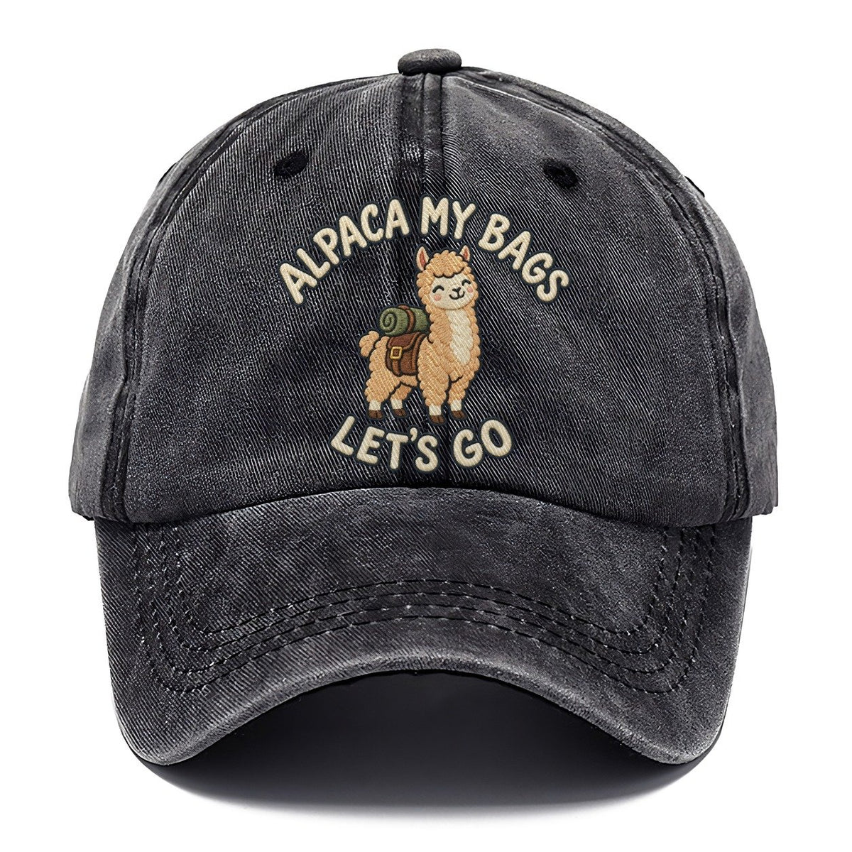 Alpaca Animal Puns Classic Cap – Graphite