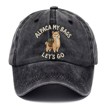 Alpaca Animal Puns Classic Cap – Graphite