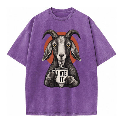 Goat Mug Truths Vintage T-shirt – Purple