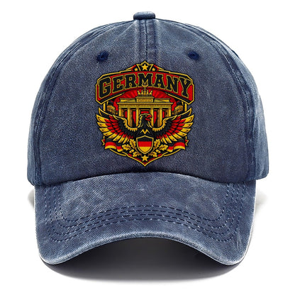 Germany Retro Badge Country Logos Classic Cap – Twilight Navy