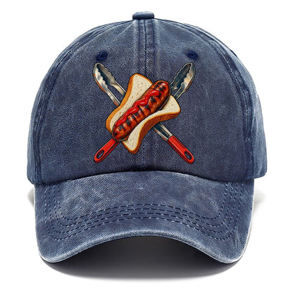 Sausage Sizzle Bread And Tongs Australia Cultural Icons Classic Cap – Twilight Navy