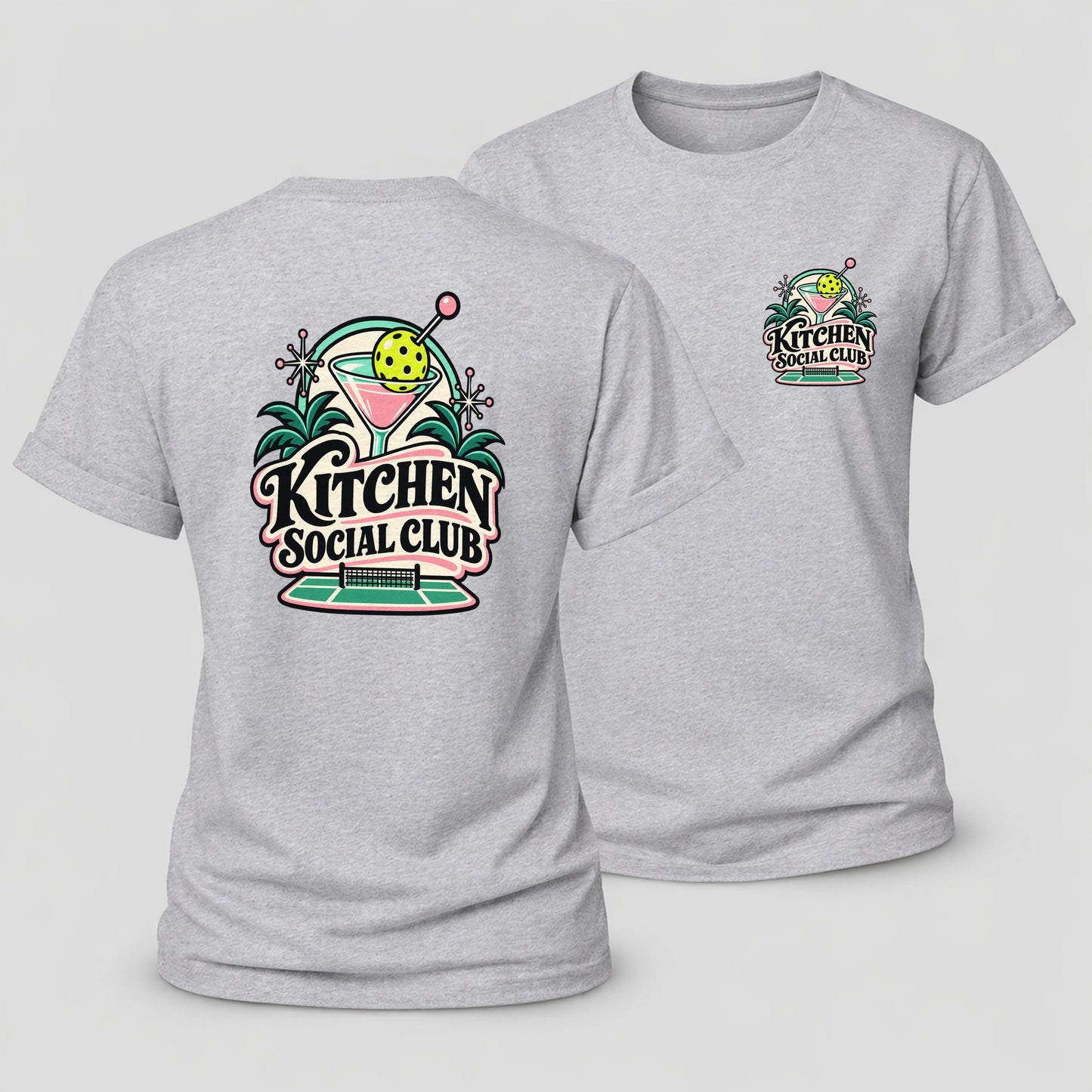 Kitchen Social Club Pickleball Life Women's Cotton T-Shirt – Sport Grey