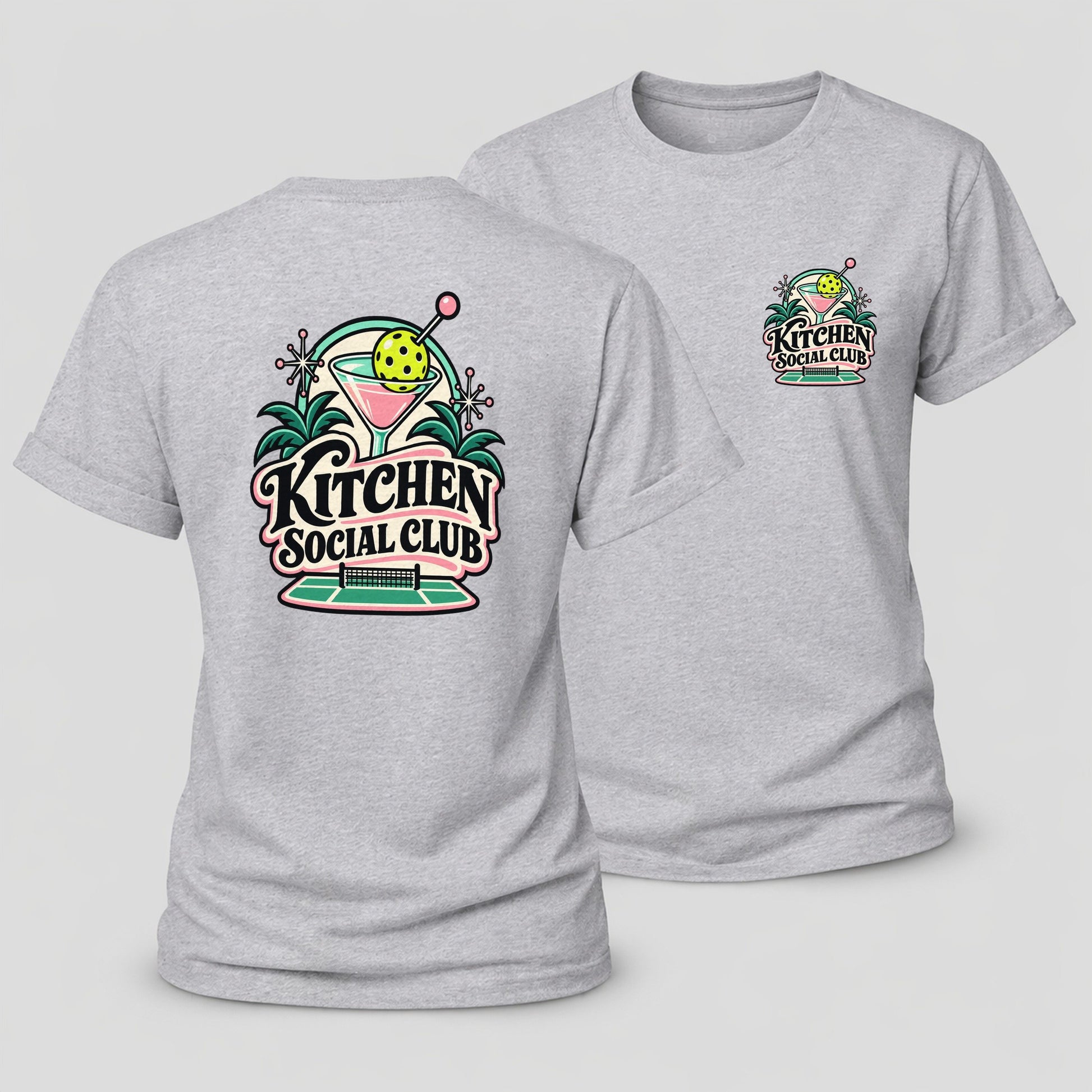 Kitchen Social Club Pickleball Life Women's Cotton T-Shirt – Sport Grey