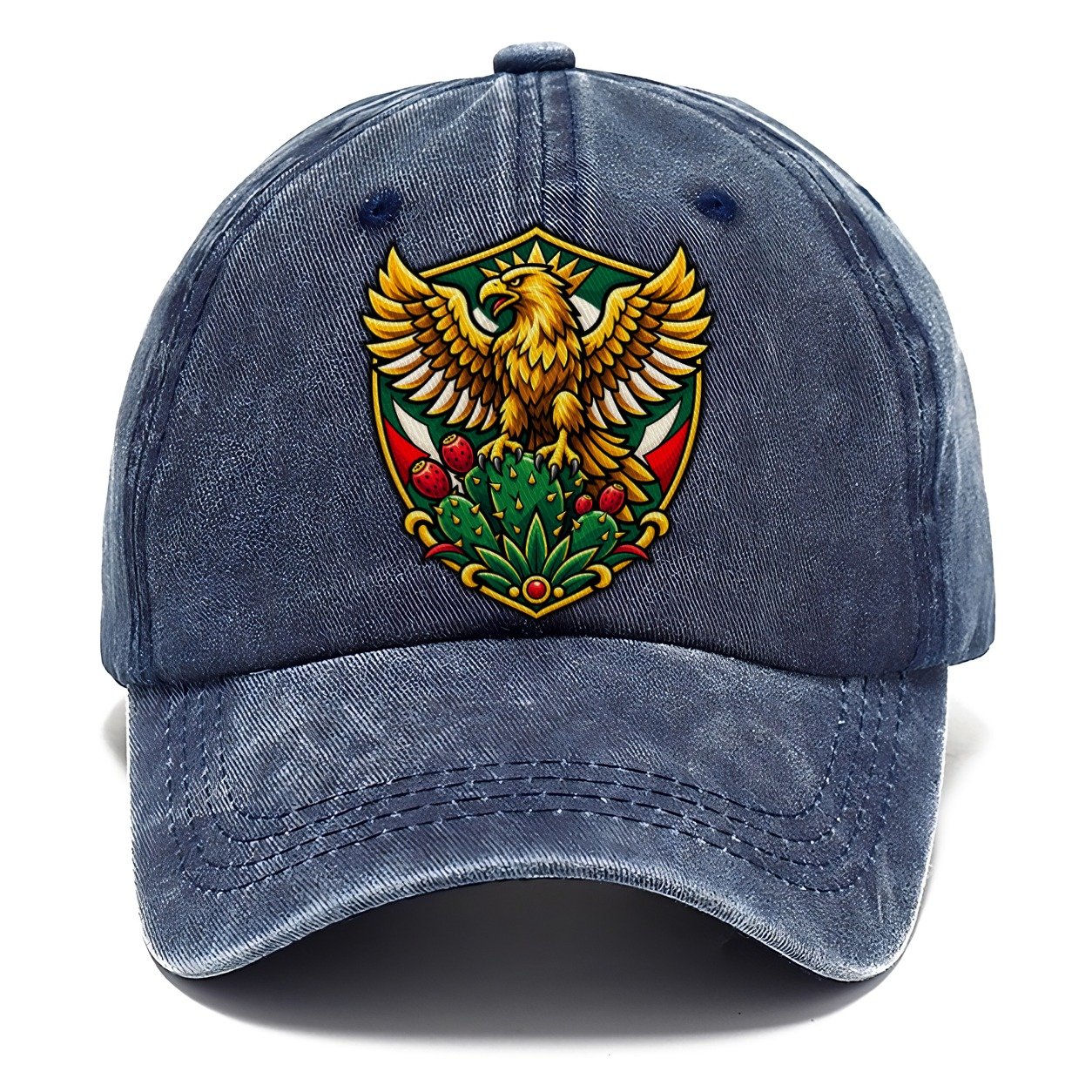 Mexico Minimal Emblem Country Logos Classic Cap – Twilight Navy
