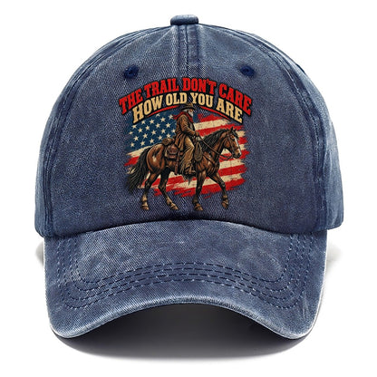 The Trail Don T Care How Old You Are Old Man Strong Classic Cap – Twilight Navy
