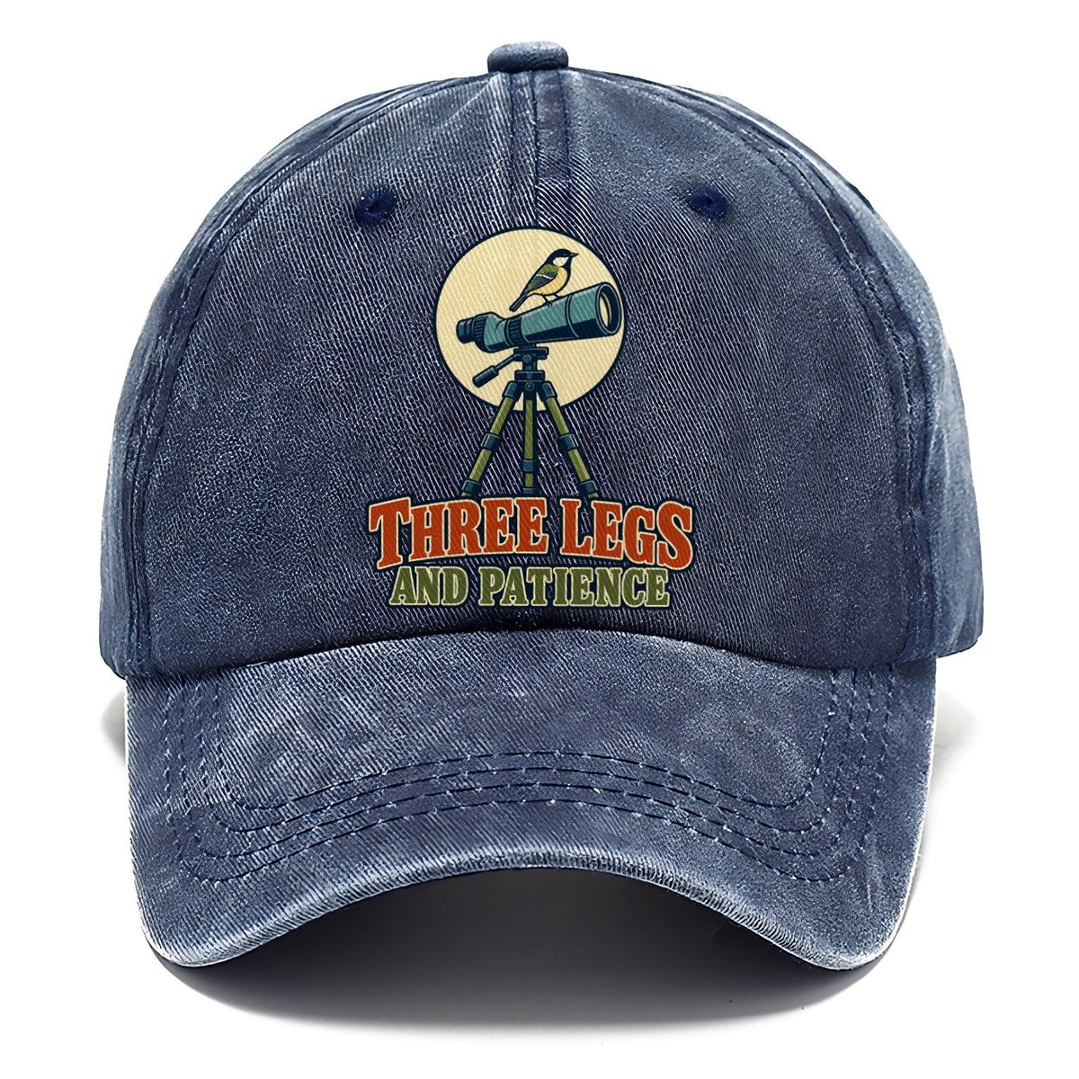 Three Legs And Patience Birdwatching Classic Cap – Twilight Navy