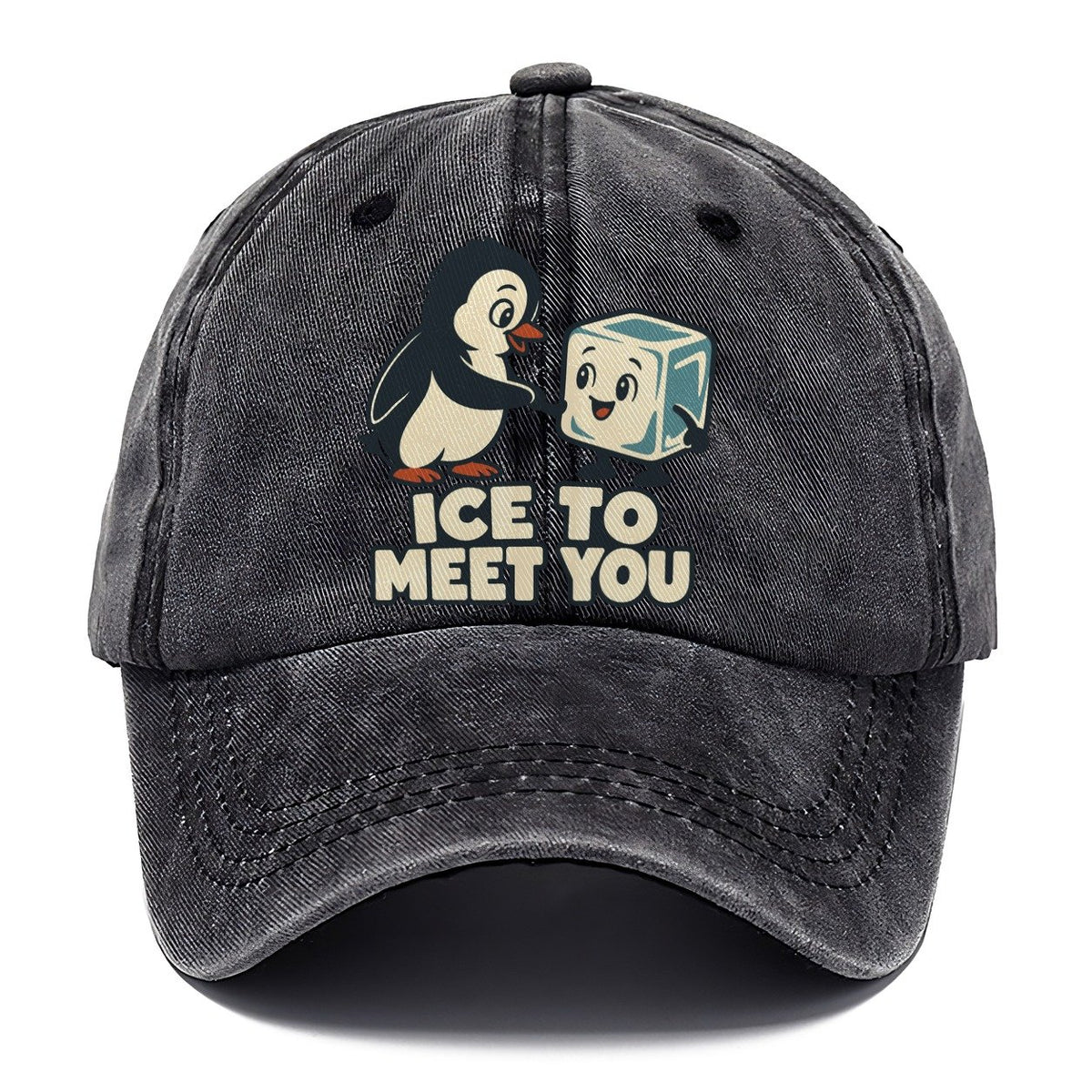 Ice To Meet You Familiar Punchlines Classic Cap – Graphite