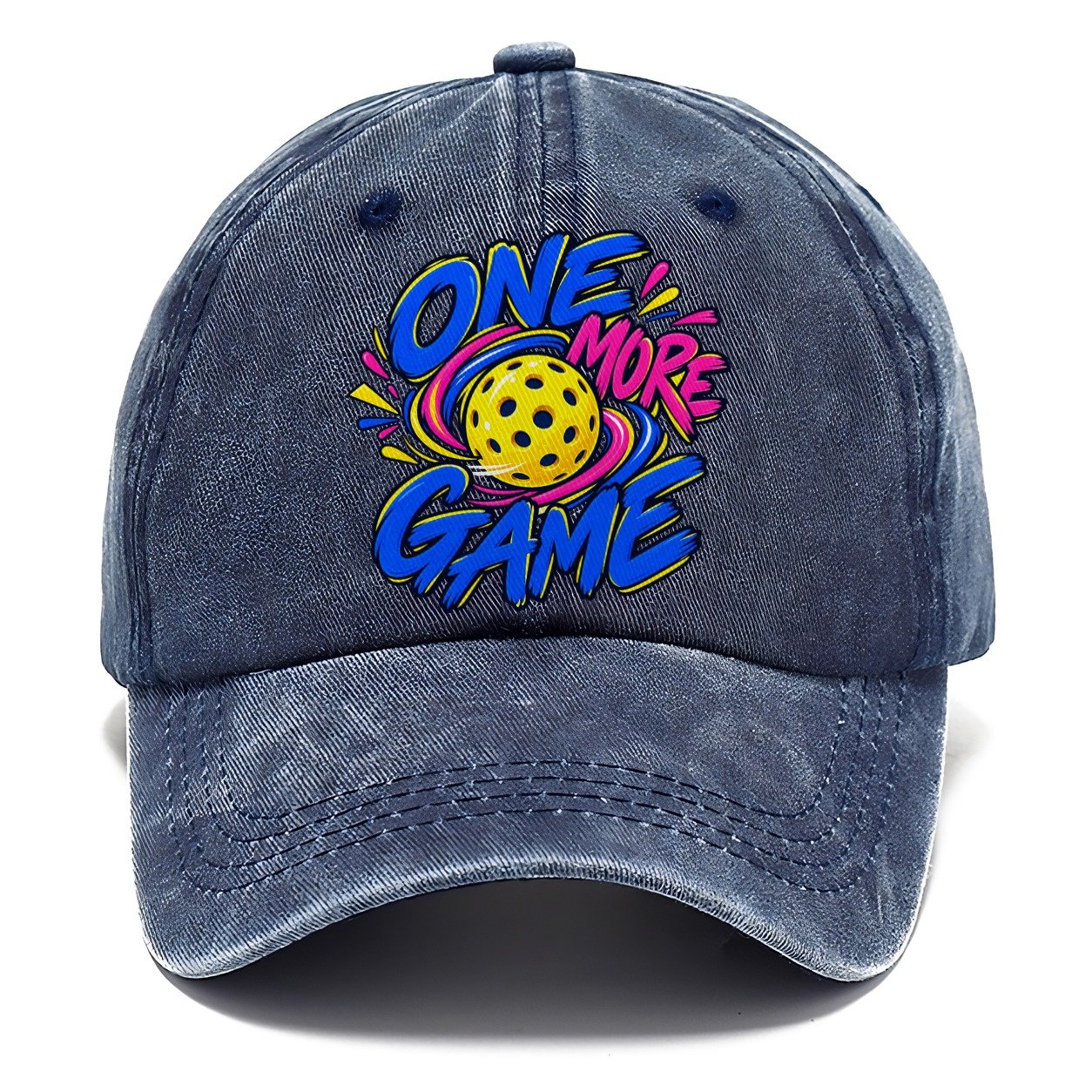 One More Game Pickleball Life Classic Cap – Twilight Navy