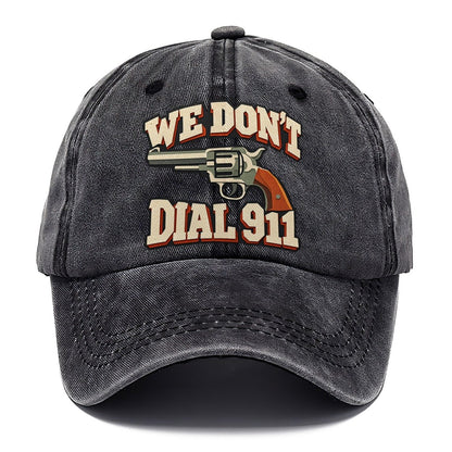 Layered Paper Cut We Don't Dial 911 Classic Cap – Graphite
