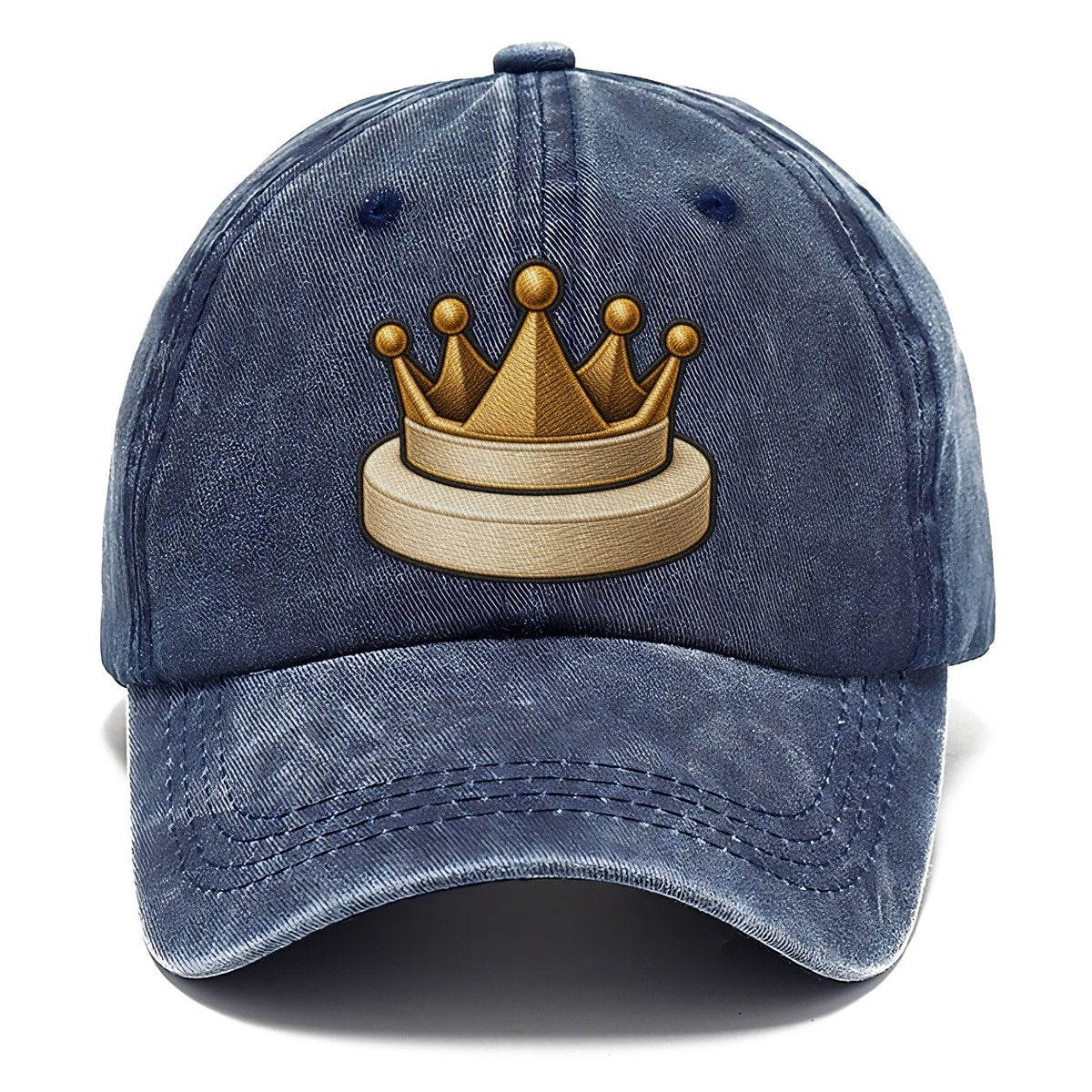 Crown Token On A Round Base Board Games Classic Cap – Twilight Navy