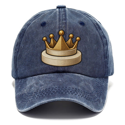 Crown Token On A Round Base Board Games Classic Cap – Twilight Navy