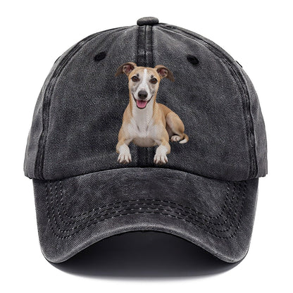 Whippet Lying Down Top Breeds Classic Cap – Graphite