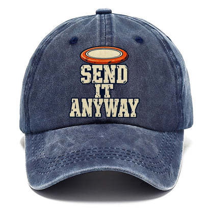Send It Anyway Disc Golf Classic Cap – Twilight Navy