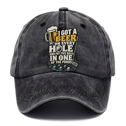 Beer on Every Hole Classic Cap – Graphite