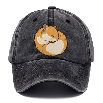 Hamster Curl Nap Small Pet Logos Classic Cap – Graphite