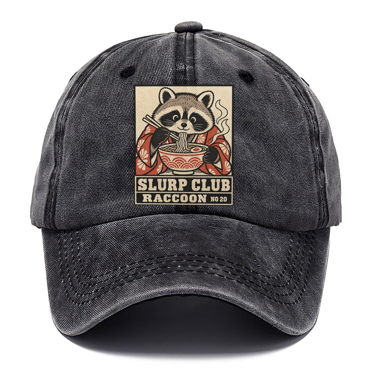 Raccoon Stolen Slurp Club Classic Cap – Graphite