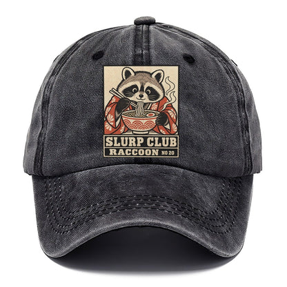 Raccoon Stolen Slurp Club Classic Cap – Graphite