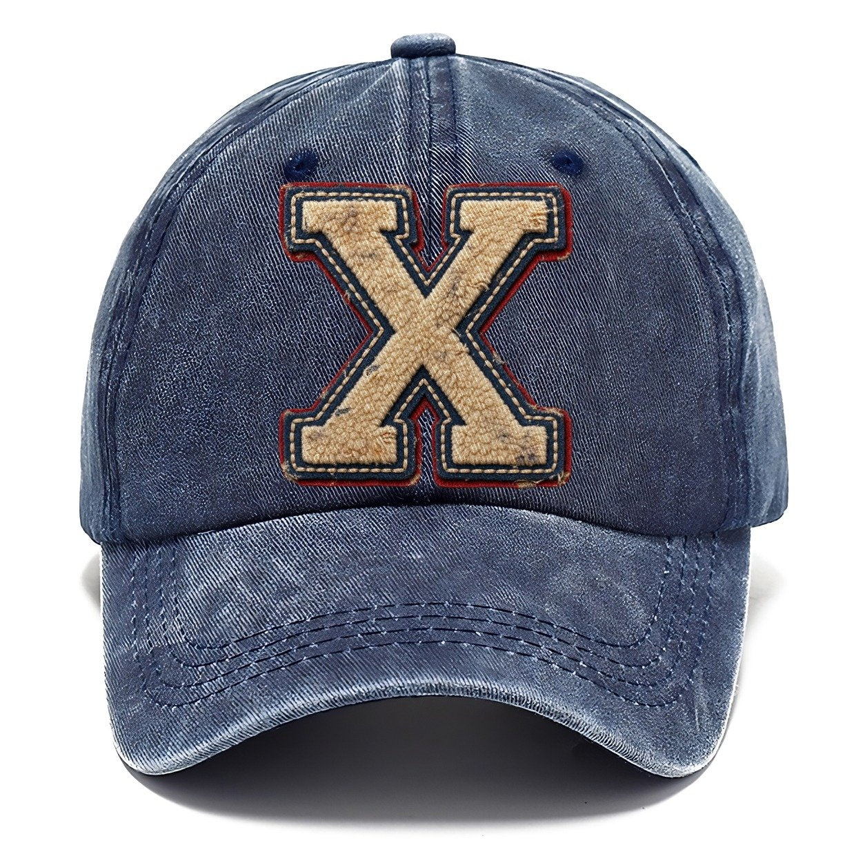 Varsity Chenille X Monogram Classic Cap – Twilight Navy