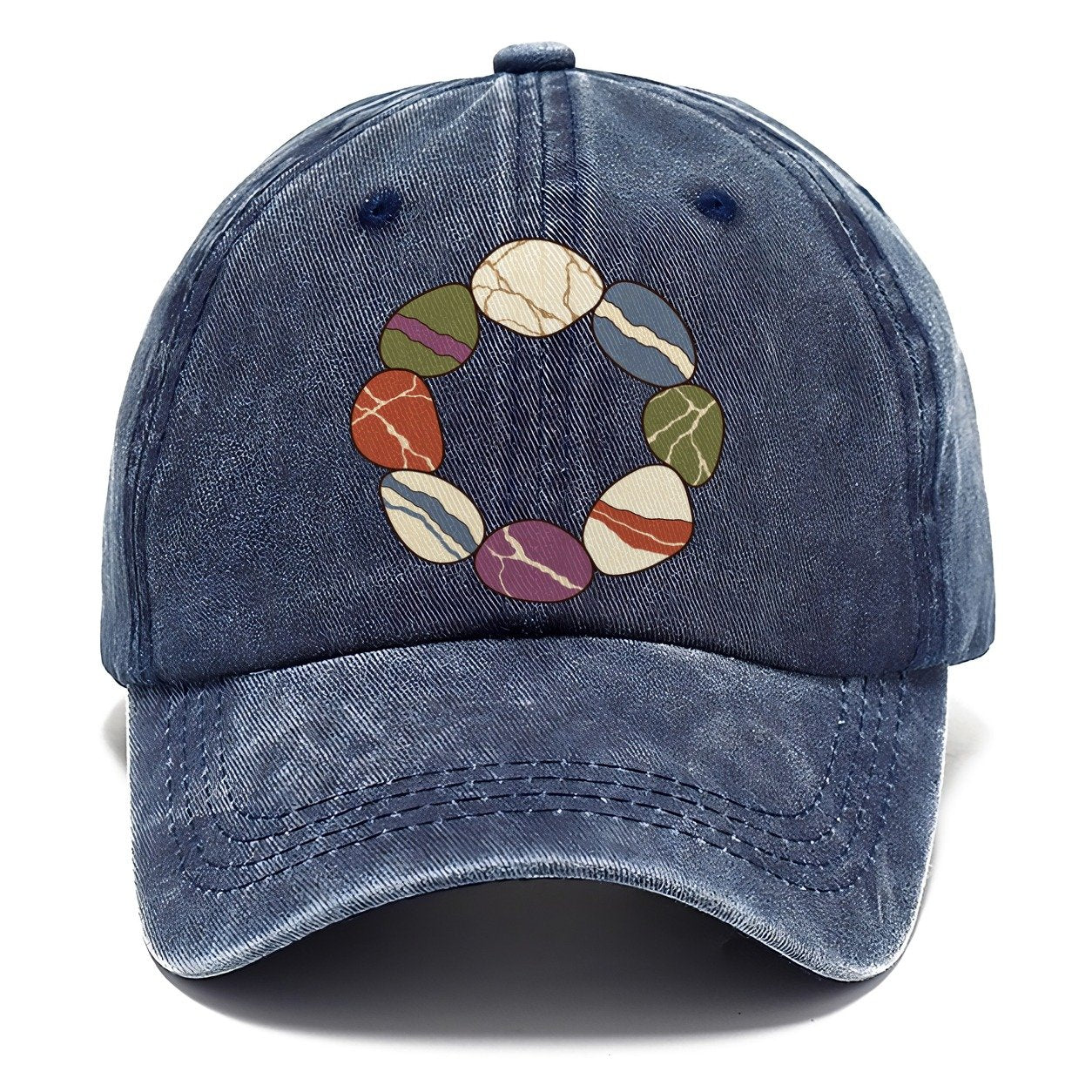 Tumbled Stone Colour Wheel Rocks And Minerals Classic Cap – Twilight Navy