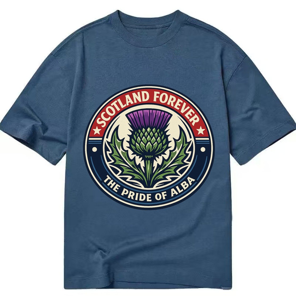 Highland Heritage Emblem 3c22fce65d34 1770440654247 Classic T-shirt – Twilight Navy