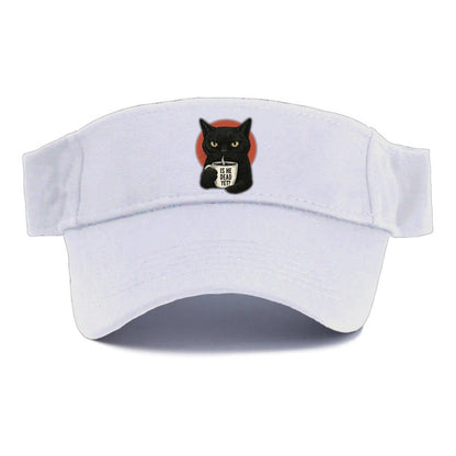 Is He Dead Yet Cat Visor – White