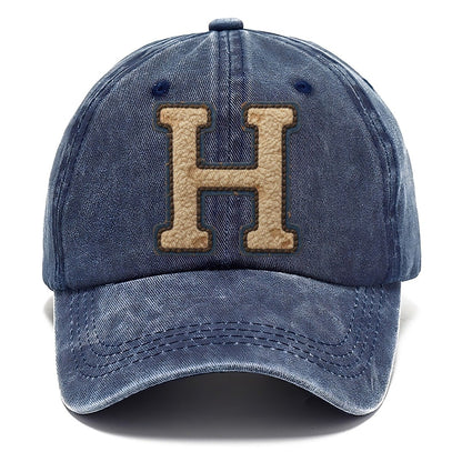 Varsity Chenille H Monogram Classic Cap – Twilight Navy