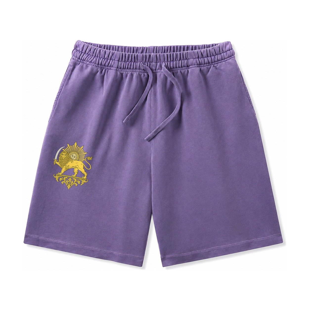Shir O Khorshid Washed Shorts – Purple