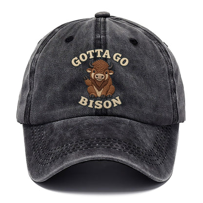 Bison Animal Puns Classic Cap – Graphite