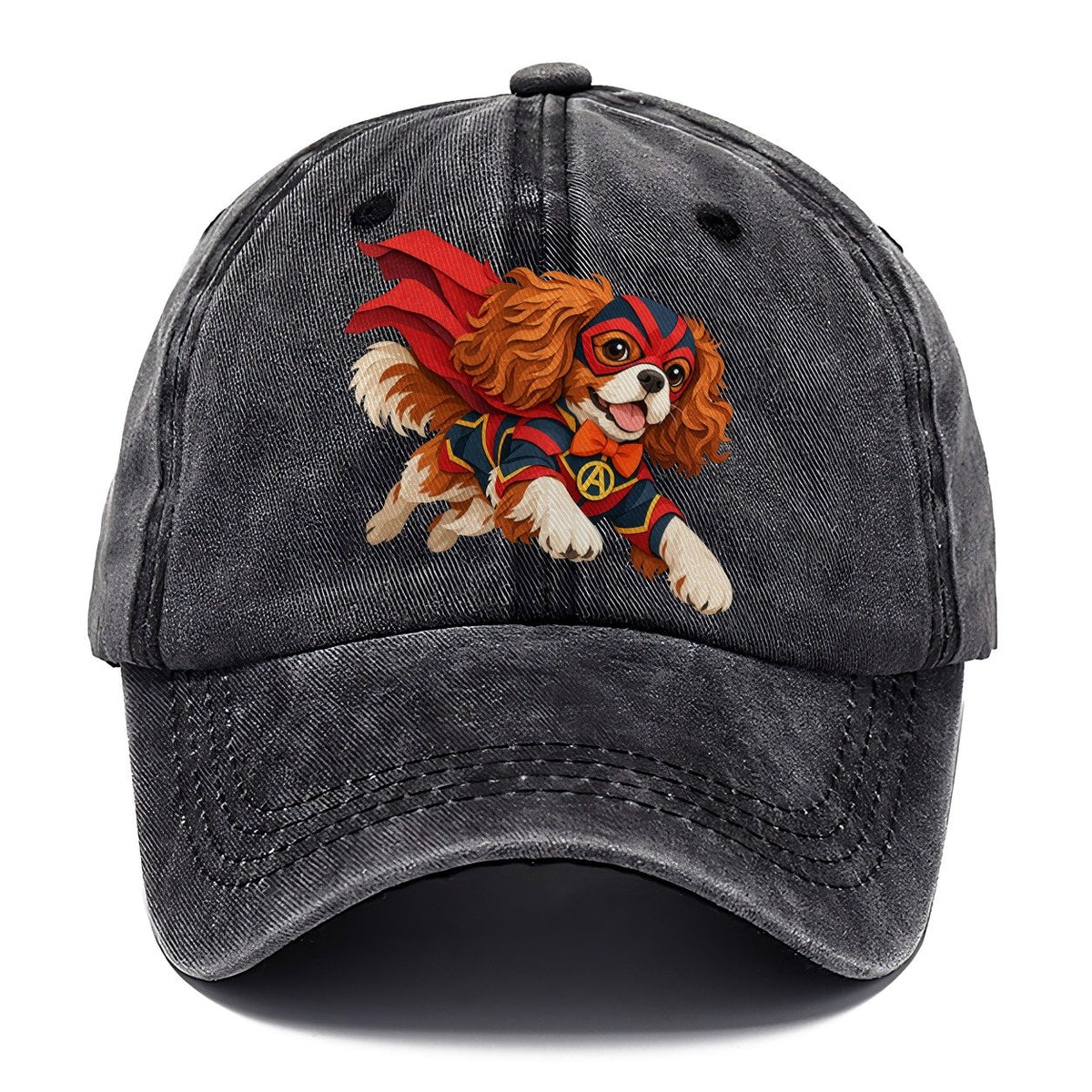 Superhero Cavalier Spaniel Classic Cap – Graphite