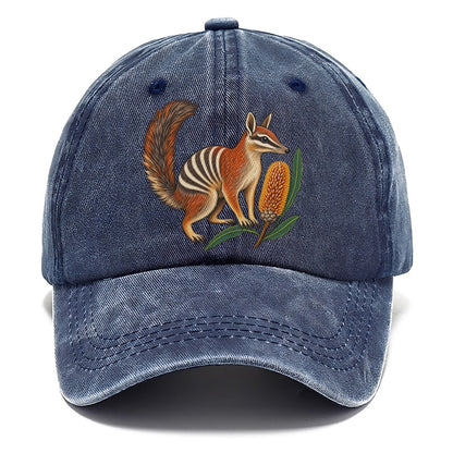 Numbat And Banksia Cones Australia Cultural Icons Classic Cap – Twilight Navy