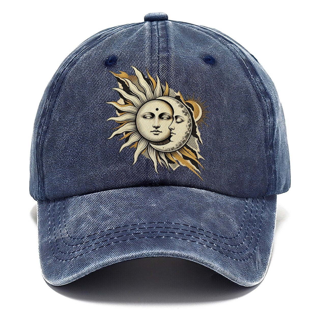 Celestial Harmony Kinetic Collage Classic Cap – Twilight Navy