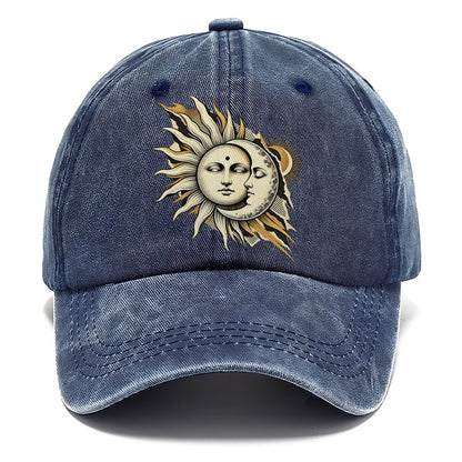 Celestial Harmony Kinetic Collage Classic Cap – Twilight Navy