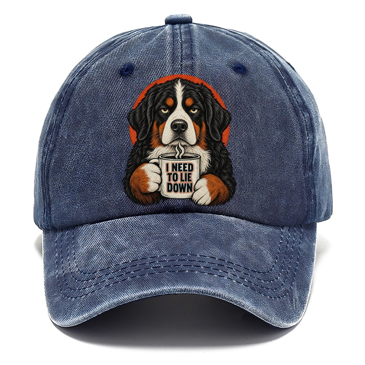 Bernese Mountain Dog Mug Truths Classic Cap – Twilight Navy
