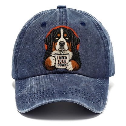 Bernese Mountain Dog Mug Truths Classic Cap – Twilight Navy