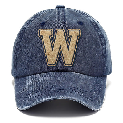 Varsity Chenille W Monogram Classic Cap – Twilight Navy