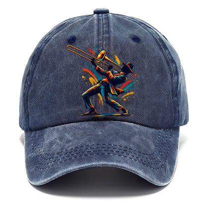 Trombone Icon Music Instruments Classic Cap – Twilight Navy