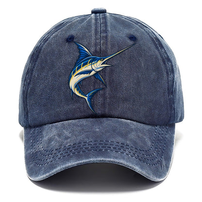 Swordfish Blade Fishing Elegant Classic Cap – Twilight Navy