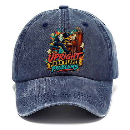 Upright Piano Player Problems Music Instruments Classic Cap – Twilight Navy