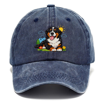 Bernese Mountain Dog Classic Cap – Twilight Navy