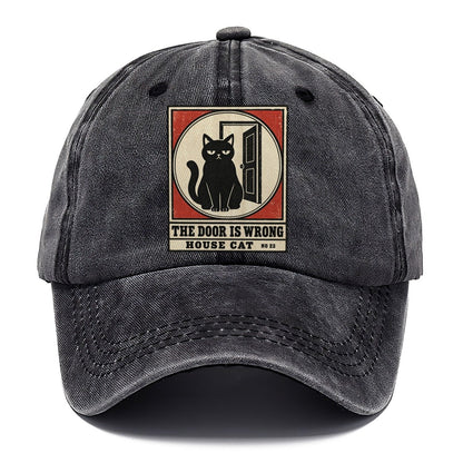 The Door Is Wrong Neko Says No Classic Cap – Graphite