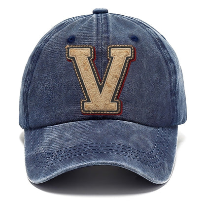 Varsity Chenille V Monogram Classic Cap – Twilight Navy