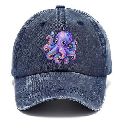 Octopus Playful Pinwheel Sea Sprite Classic Cap – Twilight Navy