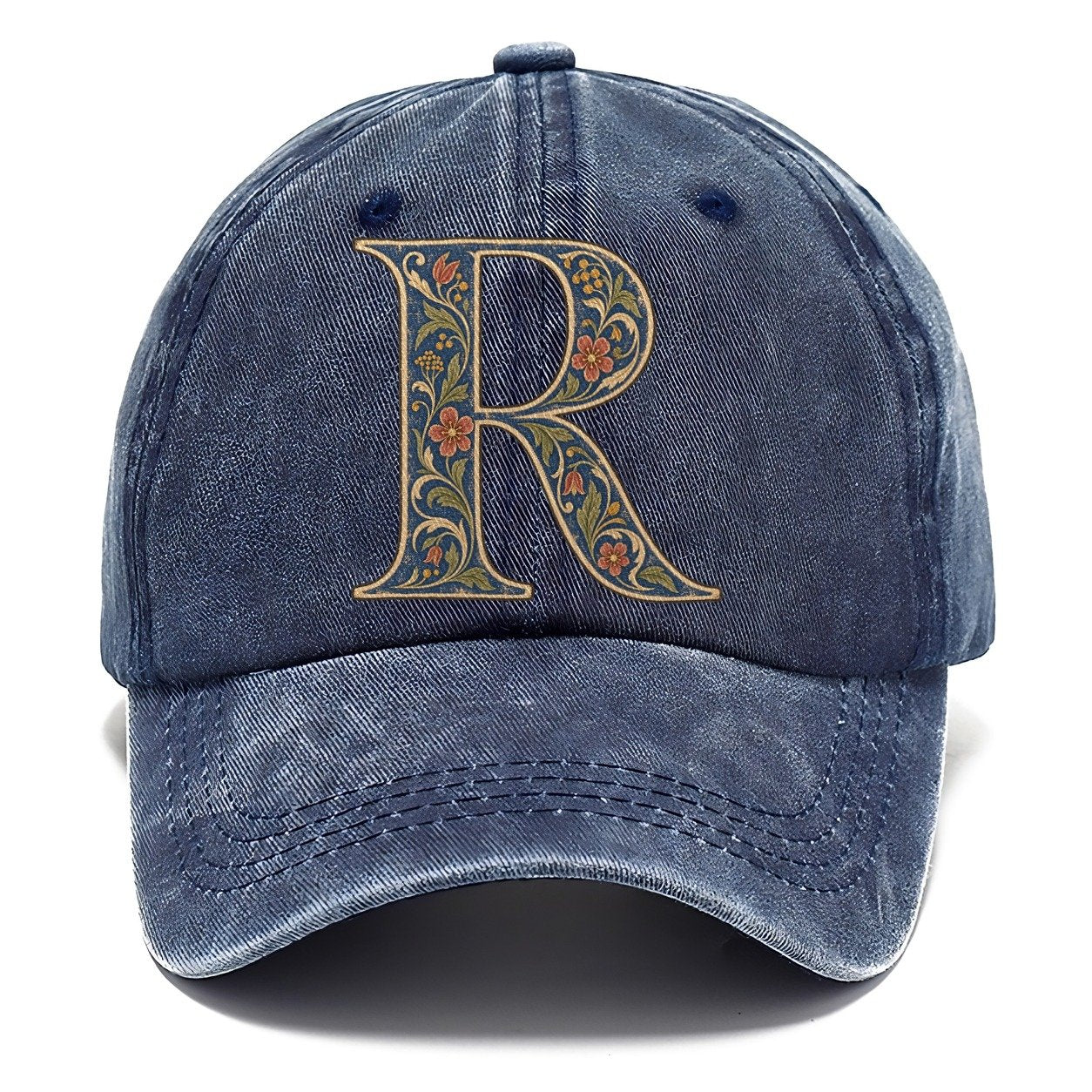 Wildflower R Monogram Classic Cap – Twilight Navy