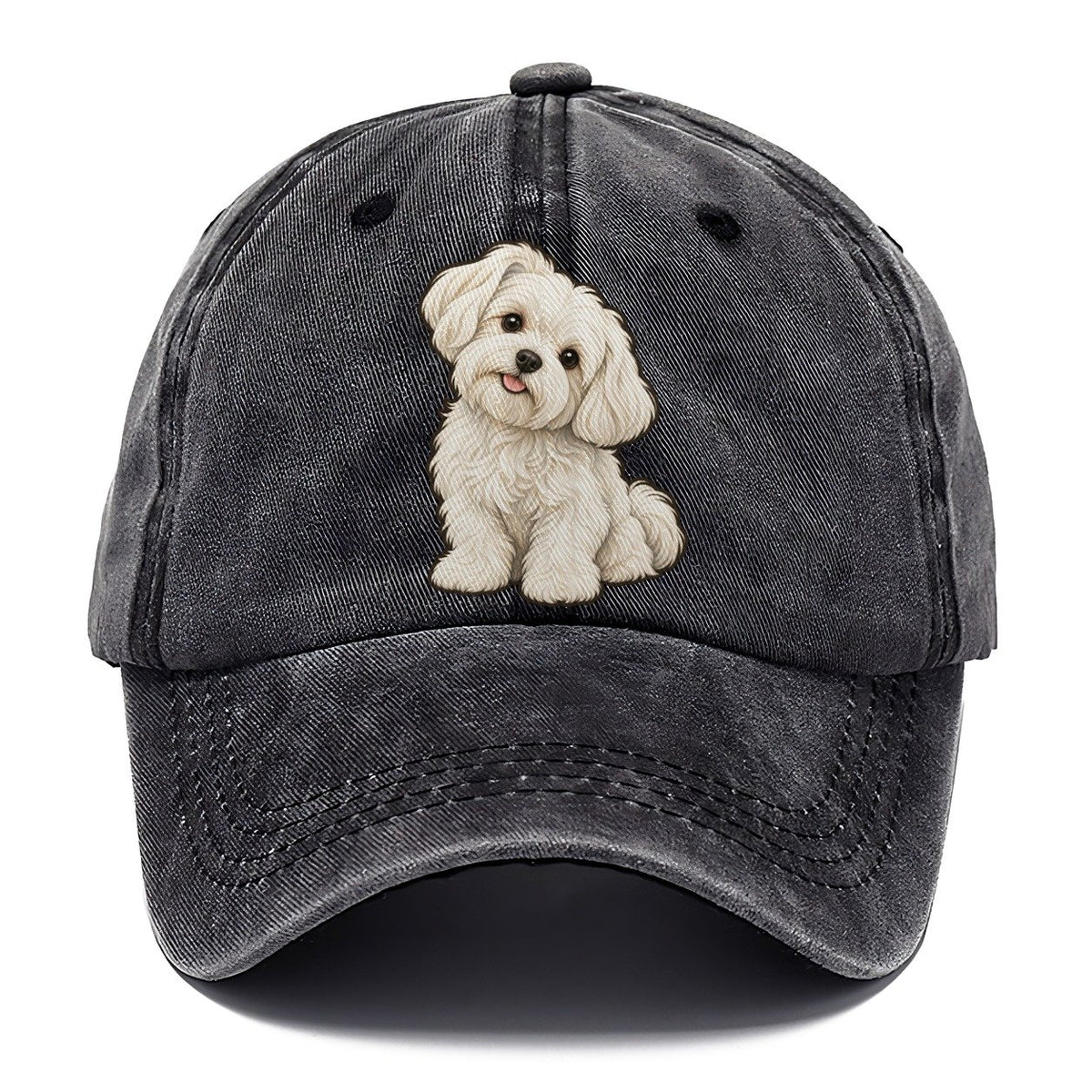 Maltese Head Tilt Fan Favorites Classic Cap – Graphite