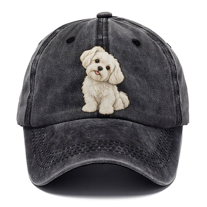 Maltese Head Tilt Fan Favorites Classic Cap – Graphite