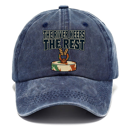 The River Keeps The Rest Treasure Hunting Classic Cap – Twilight Navy