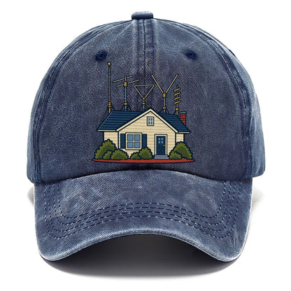 Antenna Filled Garden Amateur Radio Classic Cap – Twilight Navy