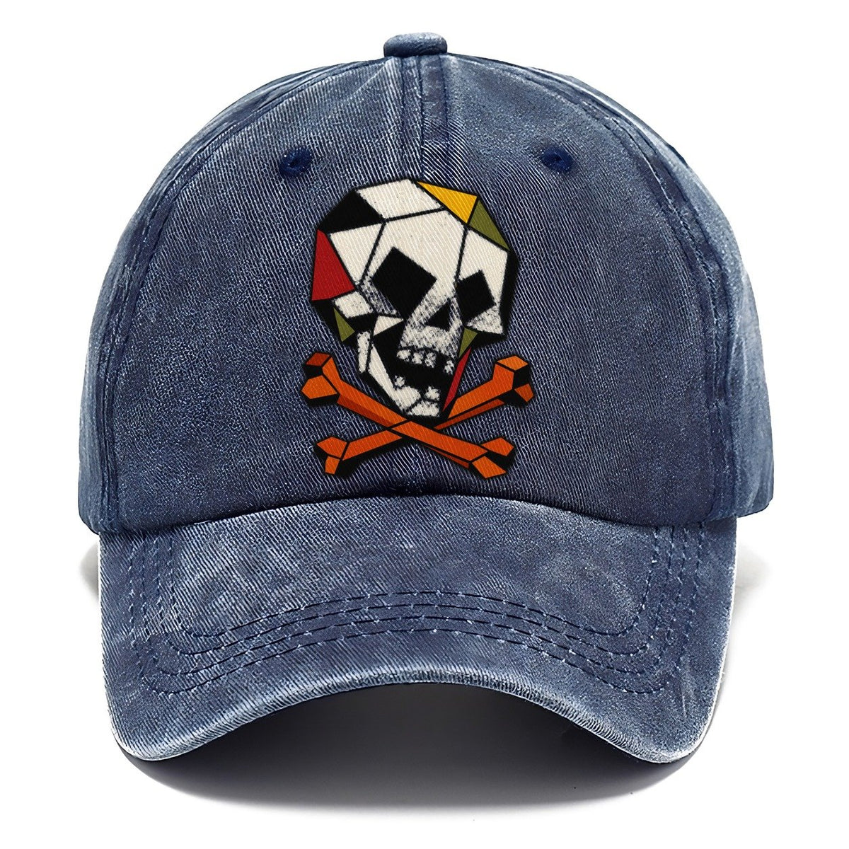Pirate Skull Crossbones Classic Cap – Twilight Navy
