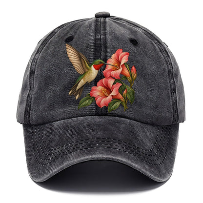 Ruby Throat Flower Arc Everyday Originals Classic Cap – Graphite